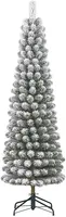 Black Box Trees Charlton Pilar kunstkerstboom besneeuwd groen 155cm - afbeelding 1