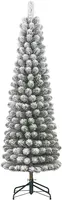 Black Box Trees Charlton Pilar kunstkerstboom besneeuwd groen 185cm - afbeelding 1