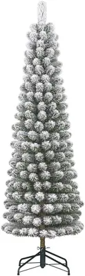 Black Box Trees Charlton Pilar kunstkerstboom besneeuwd groen 230cm - afbeelding 1