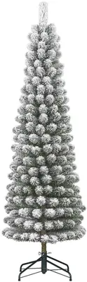 Black Box Trees Charlton Pilar kunstkerstboom besneeuwd groen 230cm - afbeelding 1