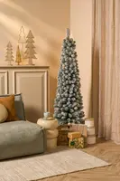 Black Box Trees Charlton Pilar kunstkerstboom besneeuwd groen 185cm - afbeelding 2
