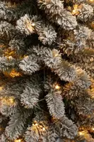 Black Box Trees Charlton Pilar verlichte kerstboom besneeuwd groen 155cm - 90 lampjes - afbeelding 2