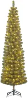 Black Box Trees Charlton Pilar verlichte kunstkerstboom groen 155cm - 90 lampjes - afbeelding 1