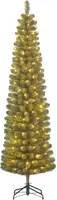 Black Box Trees Charlton Pilar verlichte kunstkerstboom groen 230cm - 180 lampjes - afbeelding 4