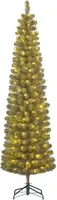 Black Box Trees Charlton Pilar verlichte kunstkerstboom groen 230cm - 180 lampjes - afbeelding 1