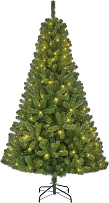 Black Box Trees Charlton verlichte kunstkerstboom groen 185cm - 280 lampjes - afbeelding 5