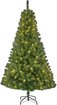 Black Box Trees Charlton verlichte kunstkerstboom groen 215cm - 360 lampjes - afbeelding 4