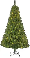 Black Box Trees Charlton verlichte outdoor kunstkerstboom groen 215cm - 360 lampjes - afbeelding 1