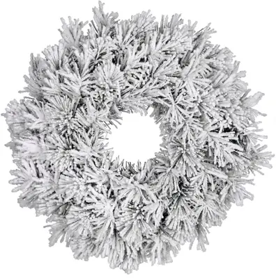 Black Box Trees Dinsmore kerstkrans besneeuwd groen Ø 60cm - afbeelding 2