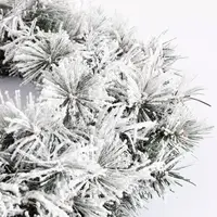 Black Box Trees Dinsmore kerstkrans besneeuwd groen Ø 60cm - afbeelding 3