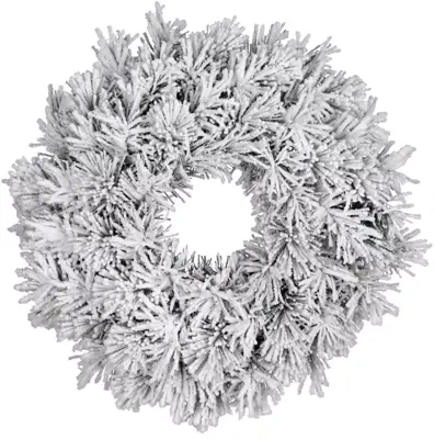 Black Box Trees Dinsmore kerstkrans besneeuwd groen Ø 60cm - afbeelding 1