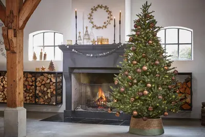 Black Box Trees frasier - kunstkerstboom met verlichting 124x185 cm groen - afbeelding 2