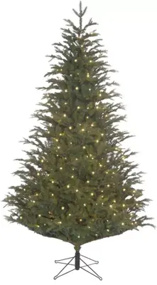 Black Box Trees frasier - kunstkerstboom met verlichting 124x185 cm groen - afbeelding 1
