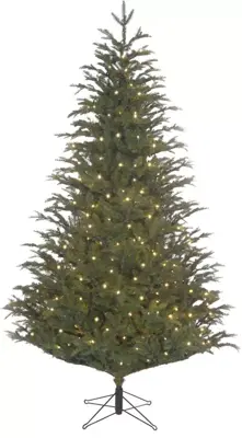 Black Box Trees frasier - kunstkerstboom met verlichting 161x260 cm groen - afbeelding 1