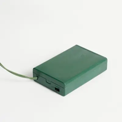 Black Box Trees Gerlos - kunstkerstboom met verlichting 36x75cm wit, groen - afbeelding 5