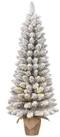 Black Box Trees Gerlos - kunstkerstboom met verlichting 36x75cm wit, groen - afbeelding 1