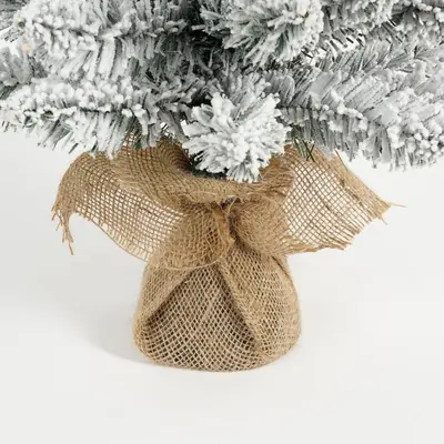 Black Box Trees Gerlos - kunstkerstboom met verlichting 36x75cm wit, groen - afbeelding 4