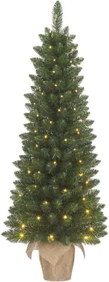 Black Box Trees Gerlos - kunstkerstboom met verlichting 51x120cm groen - afbeelding 1