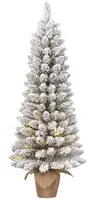 Black Box Trees Gerlos - kunstkerstboom met verlichting 51x120cm wit, groen - afbeelding 1