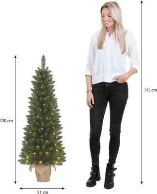 Black Box Trees Gerlos - kunstkerstboom met verlichting 51x120cm groen - afbeelding 7