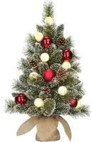 Black Box Trees Kaprun kunstkerstboom met jute 60cm - afbeelding 1