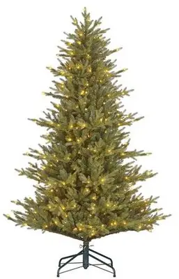 Black Box Trees Meran verlichte kunstkerstboom groen 185cm - 264 lampjes - afbeelding 1