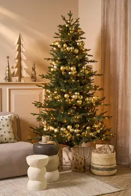 Black Box Trees Meran verlichte kunstkerstboom groen 230cm - 408 lampjes - afbeelding 2