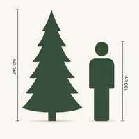 Black Box Trees Nagoya kunstkerstboom 240 cm - afbeelding 7