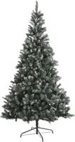 Black Box Trees Pinyon kerstboom besneeuwd met dennenappels blauwgroen 215cm - afbeelding 1