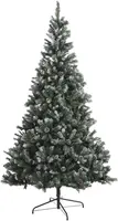 Black Box Trees Pinyon kerstboom besneeuwd met dennenappels blauwgroen 215cm - afbeelding 1
