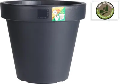 Bloempot EK Rond Ø35 cm Zwart - afbeelding 1