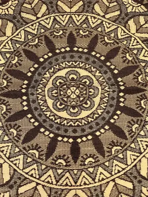 Blommie's Lifestyle buitenkleed rond 180cm bruin, crème