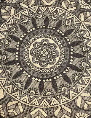 Blommie's Lifestyle buitenkleed rond 180cm zwart, crème