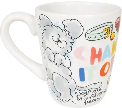 Blond Amsterdam beker knuffel hond shake it off 350ml  - afbeelding 4