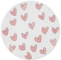 Blond Amsterdam bord 22cm even bijkletsen roze hartjes  - afbeelding 1