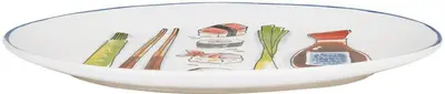 Blond Amsterdam bord aardewerk blond sushi 27x19.4x2.1cm multi  - afbeelding 2