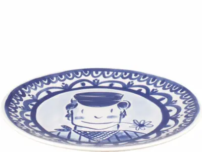 Blond Amsterdam bord aardewerk delfts blond 26x3cm multi  - afbeelding 2