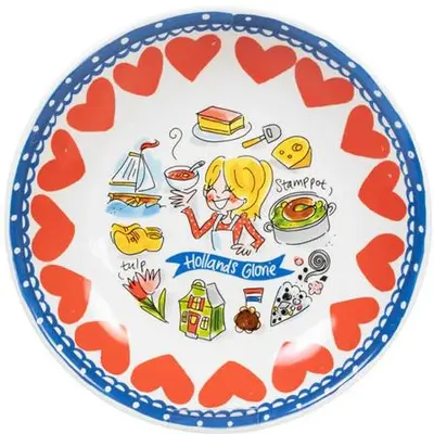 Blond Amsterdam bord aardewerk hollands glorie 23x4.3cm multi  - afbeelding 1