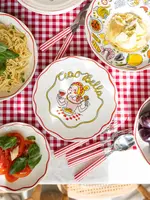 Blond Amsterdam bord aardewerk pasta 22x2.5cm multi  - afbeelding 3