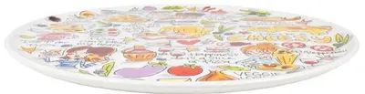 Blond Amsterdam bord aardewerk pizza sharing 31x2cm multi  - afbeelding 2