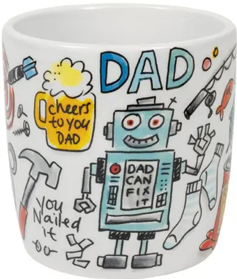 Blond Amsterdam cappuccino mok aardewerk best dad 10x10.5cm multi  - afbeelding 2
