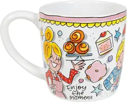 Blond Amsterdam cappuccino mok aardewerk big love 10x10.5cm multi  - afbeelding 3
