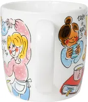 Blond Amsterdam cappuccino mok aardewerk you're my cup of tea 10x10.5cm multi  - afbeelding 4