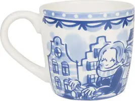 Blond Amsterdam cappuccinobeker aardewerk Delfts Blond 0,5l multi - afbeelding 3