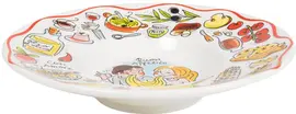 Blond Amsterdam diepbord aardewerk buon appetito 24x5cm multi  - afbeelding 2