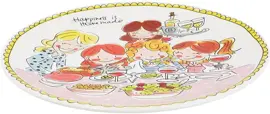 Blond Amsterdam dinerbord aardewerk girls 26x2cm multi  - afbeelding 2