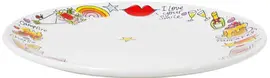 Blond Amsterdam dinerbord aardewerk happy 26x3cm multi  - afbeelding 2