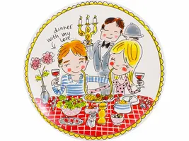 Blond Amsterdam dinerbord aardewerk love 26x3cm multi  - afbeelding 1