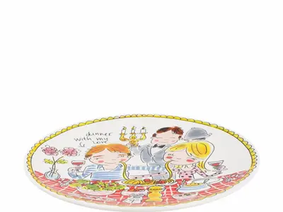 Blond Amsterdam dinerbord aardewerk love 26x3cm multi  - afbeelding 2