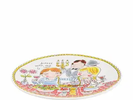 Blond Amsterdam dinerbord aardewerk love 26x3cm multi  - afbeelding 2